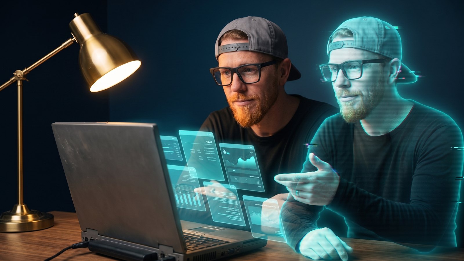 Zac and his AI co-founder Zax writing the blog together